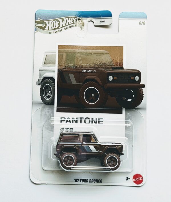 Hot wheels 2026 Silver Series Pantone mix B - 6 of 6 1967 Ford Bronco maroon w/metal base JKY65