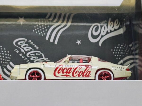 M2 machines 2026 - Coca Cola Auto Hauler series 52500-TW49 1980 Chevrolet Ramp Truck lowered and 1981 Chevrolet Camaro Z28 chase 26-21(limited to 750 PCs)