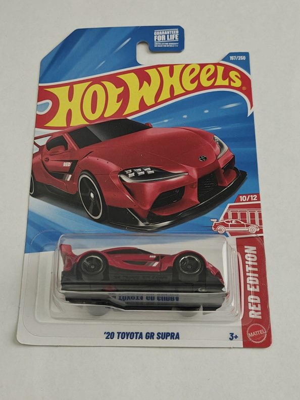 Hot Wheels 2026 Target Red Edition - 10 of 12 - 2020 Toyota GR Supra red JJM68