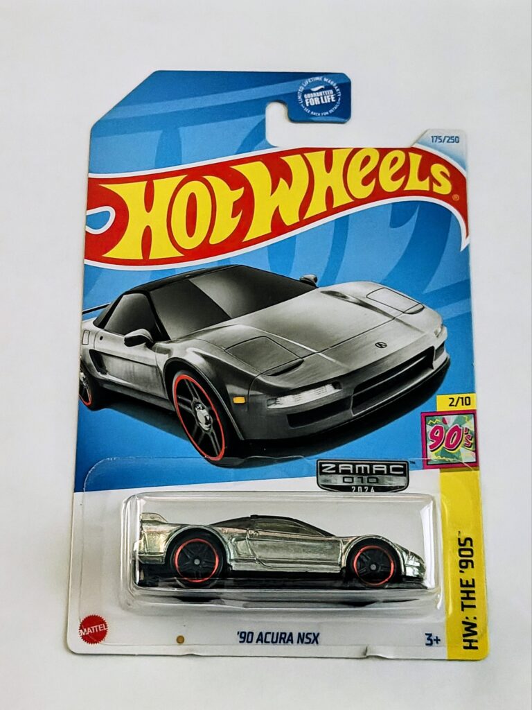 Hot Wheels 2025 HW The 90s 2 of 10 - 1990 Acura NSX Zamac HTF53