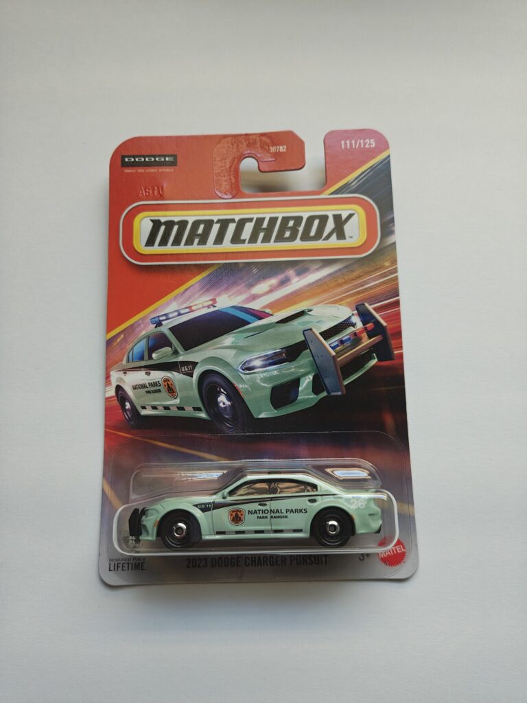 Matchbox 2026 - 111 of 125 - 2023 Dodge Charger Pursuit green National Parks Ranger JHN07