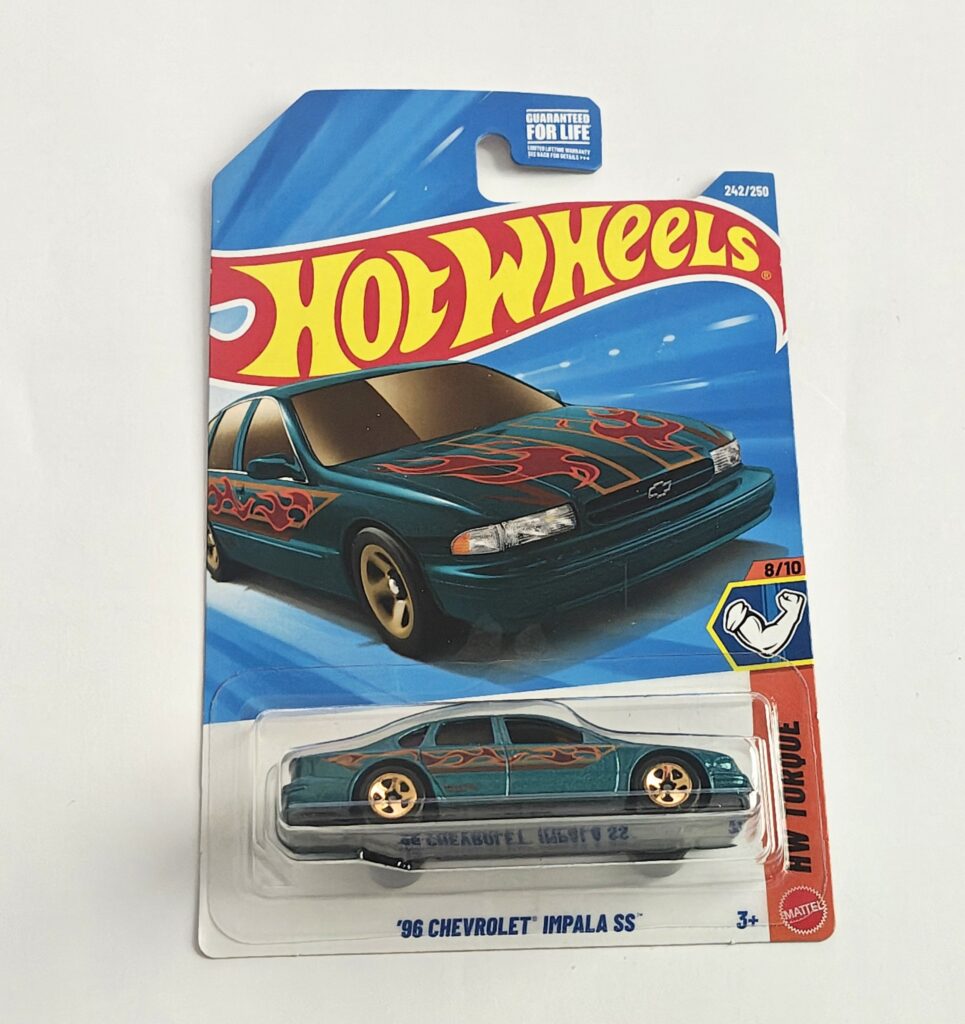 Hot Wheels 2026 HW Torque 8 of 10 1996 Chevrolet Impala SS turquoise JJK62