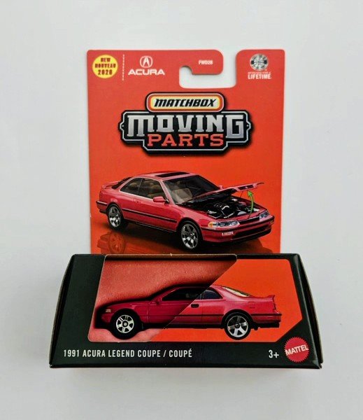 Matchbox 2026 Moving parts 31 of 50 - 1991 Acura Legend Coupe red JHV39