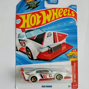Hot Wheels 2026 Hot Wheels Let's Race 4 of 5 Mad Manga white (Case L Treasure hunt) JJM10