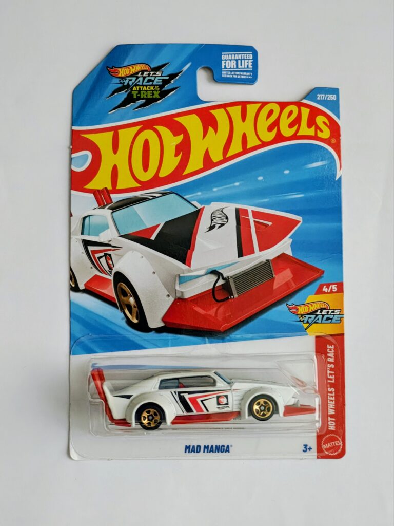 Hot Wheels 2026 Hot Wheels Let's Race 4 of 5 Mad Manga white (Case L Treasure hunt) JJM10